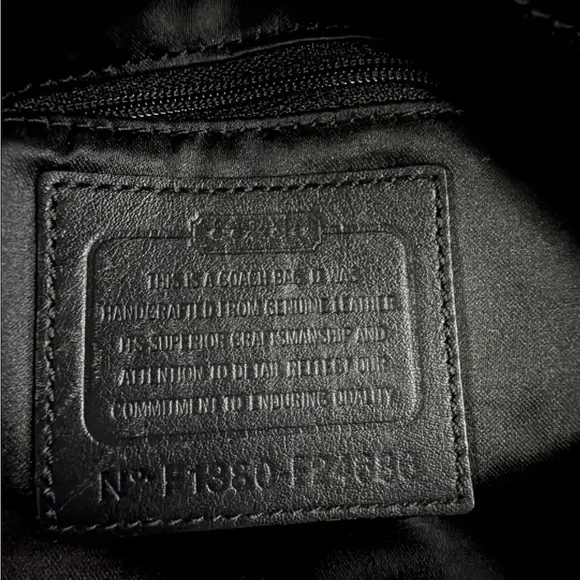 Coach Campbell Hobo Shoulder Bag with Gold Buckle Black Leather - Picture 4 of 14